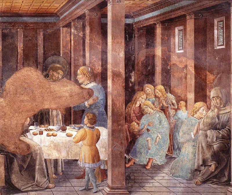 GOZZOLI, Benozzo Scenes from the Life of St Francis (Scene 8, south wall) dh